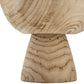 Sagebrook Home - Bowl - Brown Paulownia Wood with Pedestal Base, 8 in.