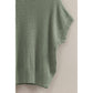 Open-Knit Dolman Sleeve Top: BLACK
