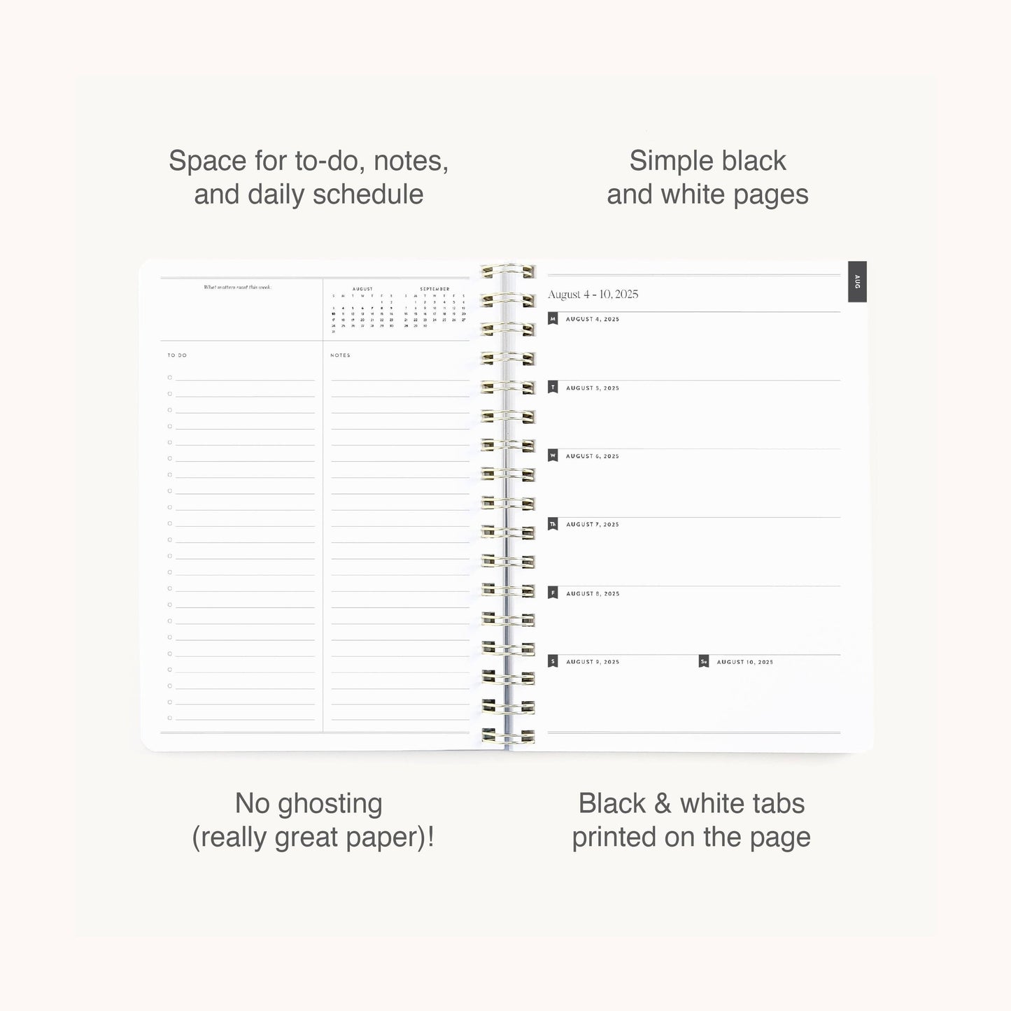 2025-2026 Softcover Weekly Simplified Planner - Happy Stripe