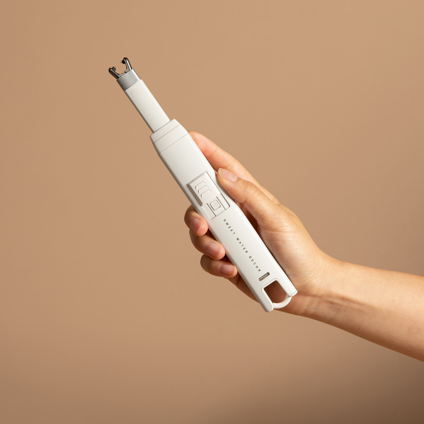 Large Rechargeable Electric Lighter: SLATE WHITE