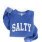 SALTY Graphic Sweatshirt: LIGHT BLUE