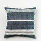 Creative Women - 18" Aden Cotton Throw Pillow Cover: Natural with Navy