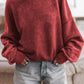 Lovesoft - Customized Drop Shoulder Crew Neck Pullover Sweatshirt: Orange / 75%Polyester+25%Cotton / XL