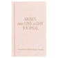 Journal: MOM'S ONE LINE A DAY Leather Journal