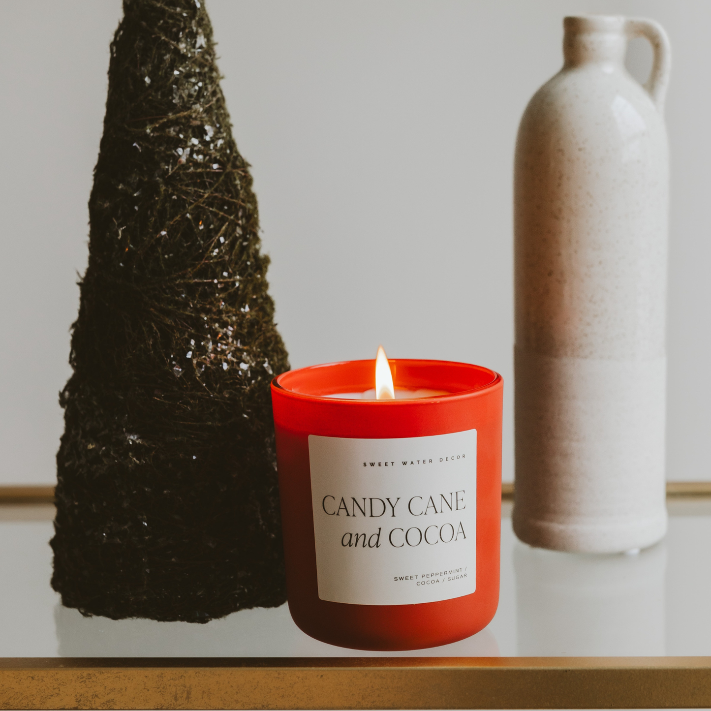 Candle: Candy Cane & Cocoa 15 oz Soy Candle