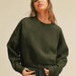 Honestee - Blank Short Cropped Long Sleeve Sweatshirt: MUSTARD / XL