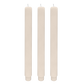 Fluted Taper Candles, Set of 3