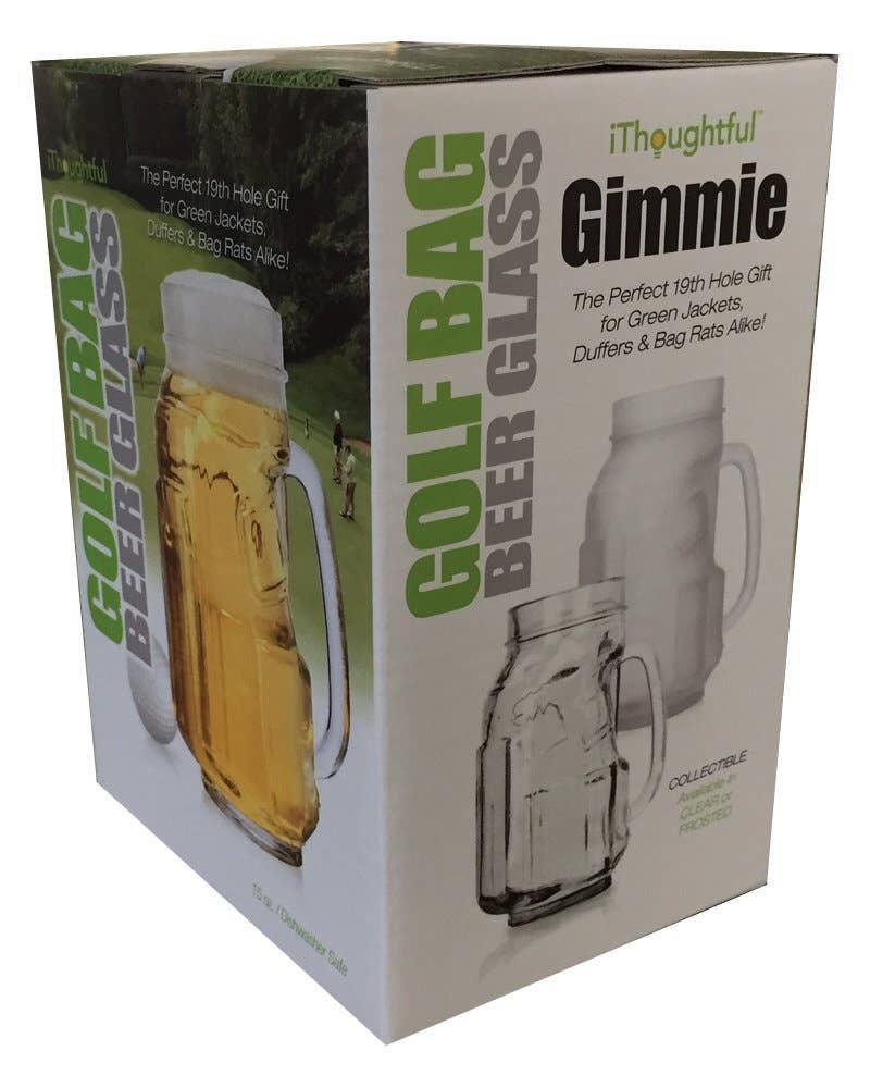 Golf Bag Beer Mug: Clear