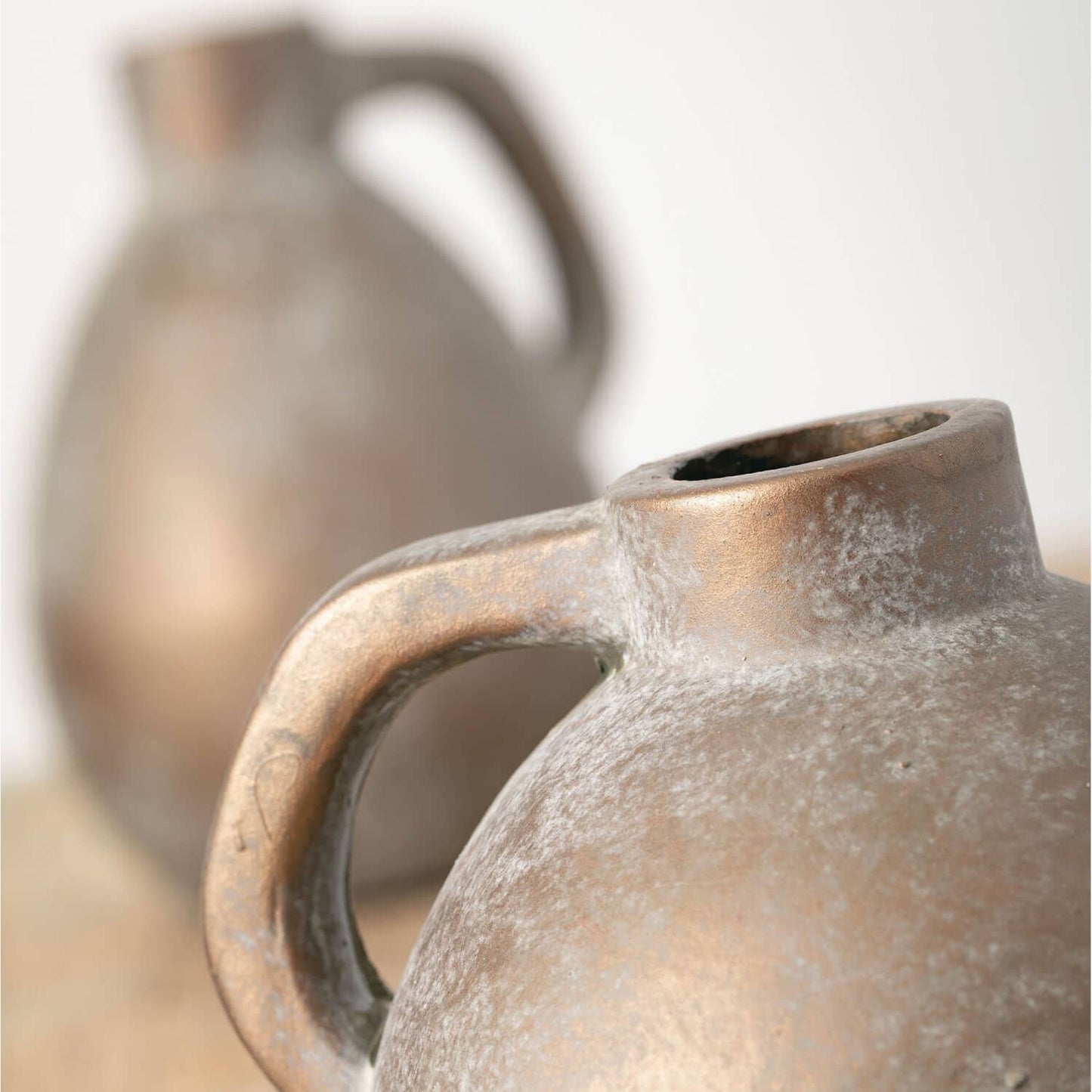 Handled Bot of Vase: Set Of 2
