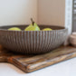 Fluted Decorative Bowl  Mocha Stone