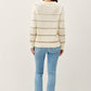 Gradient Width Stripe Sweater: Ivory