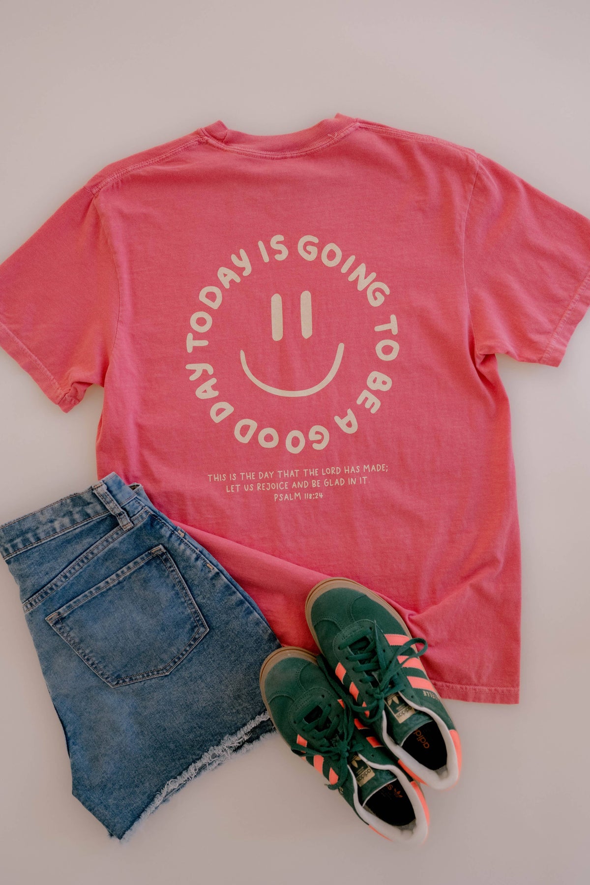 Dear Heart - Good Day Tee - Watermelon | Christian Tee: XL
