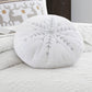 O Christmas Tree Round Metallic Snowflake Pillow: Round
