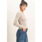 HYFVE - Crew Neck Long Sleeve Top: DARK BROWN / S-M-L(2-2-2)