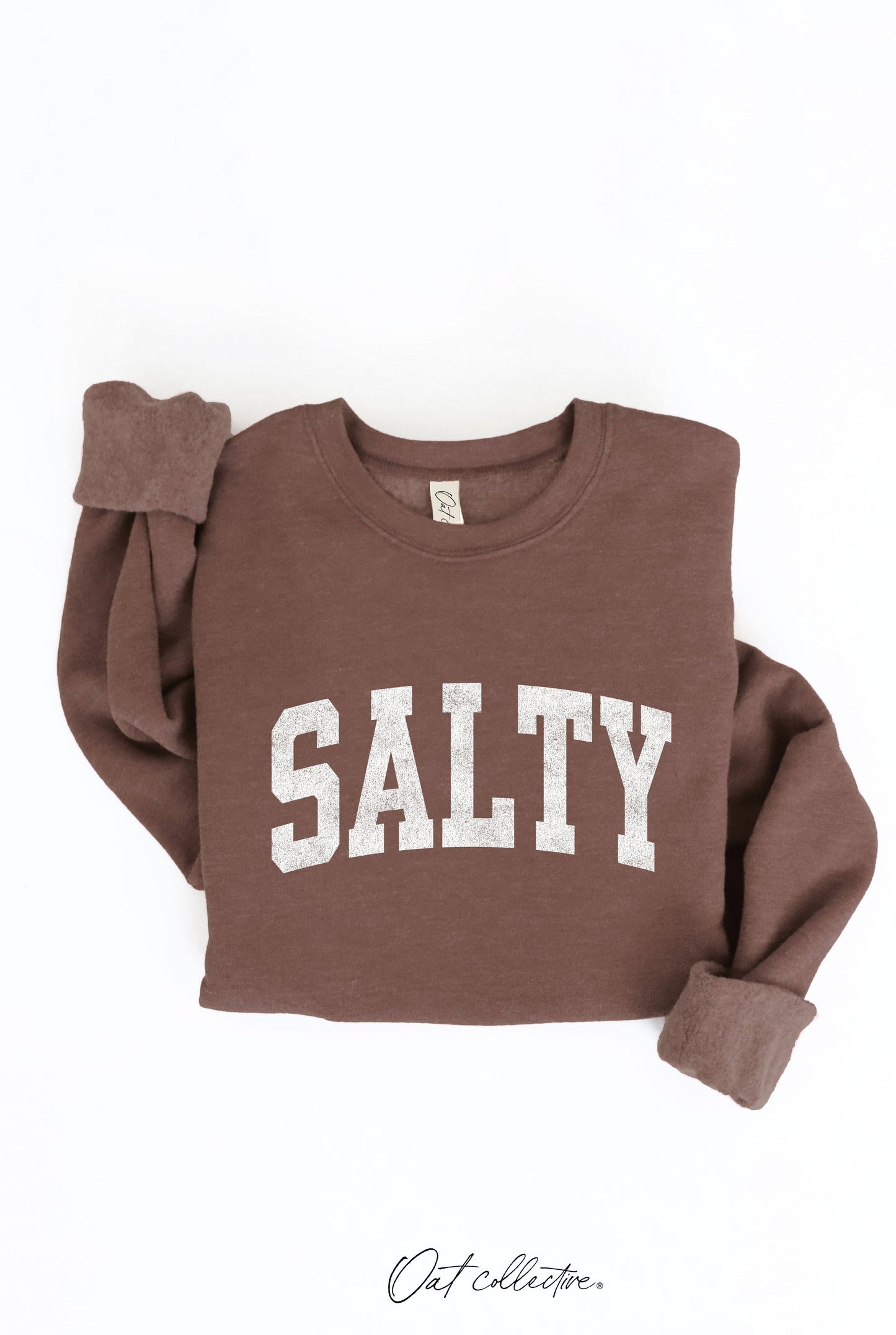 SALTY Graphic Sweatshirt: LIGHT BLUE