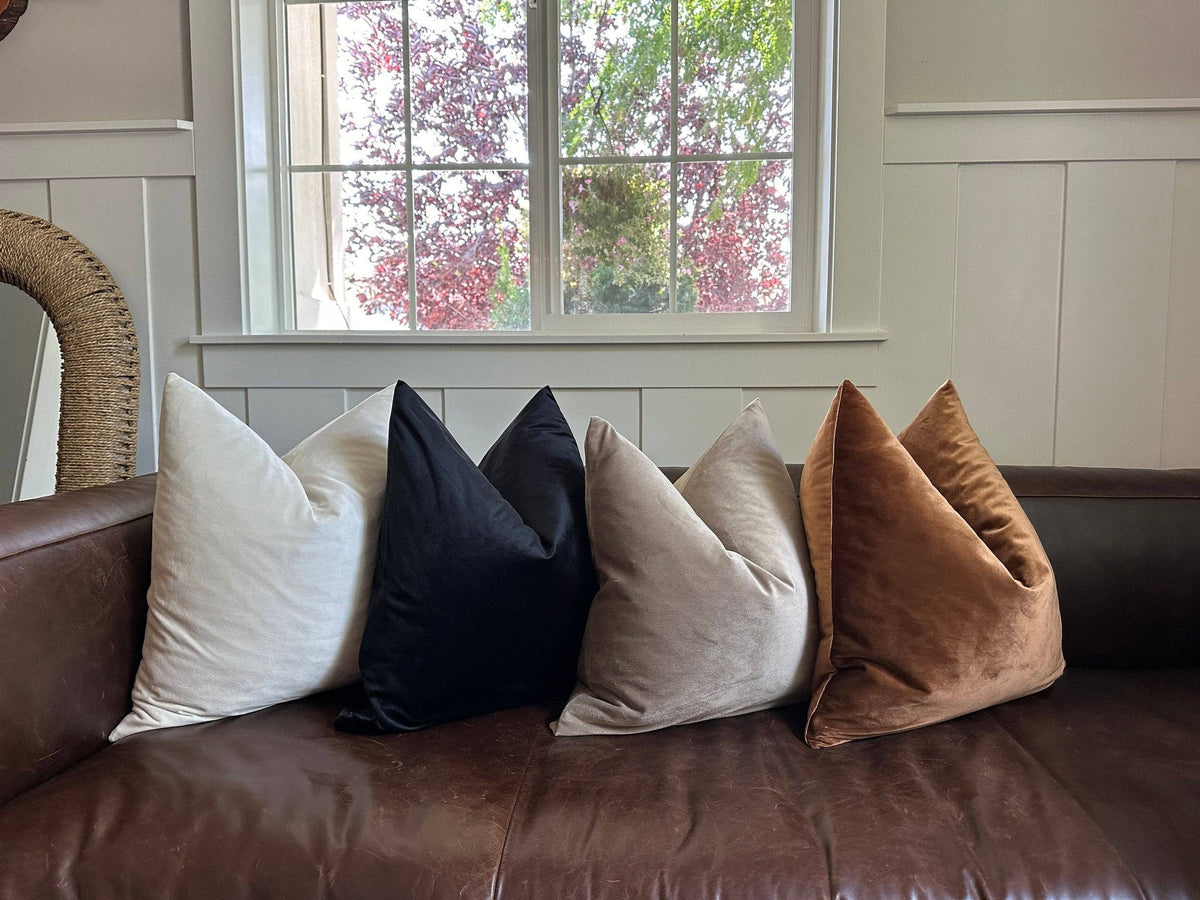 Rennah Collective - Cinnamon Velvet Pillow Cover: 22x22 Cover Only