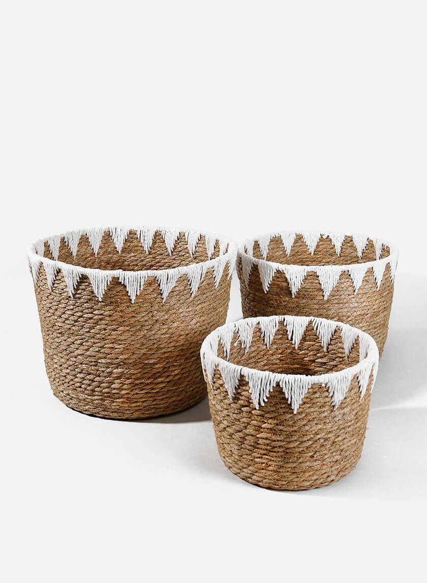 Jamali Garden - Timbuktu Cattails Basket (Close-out Sale): Small