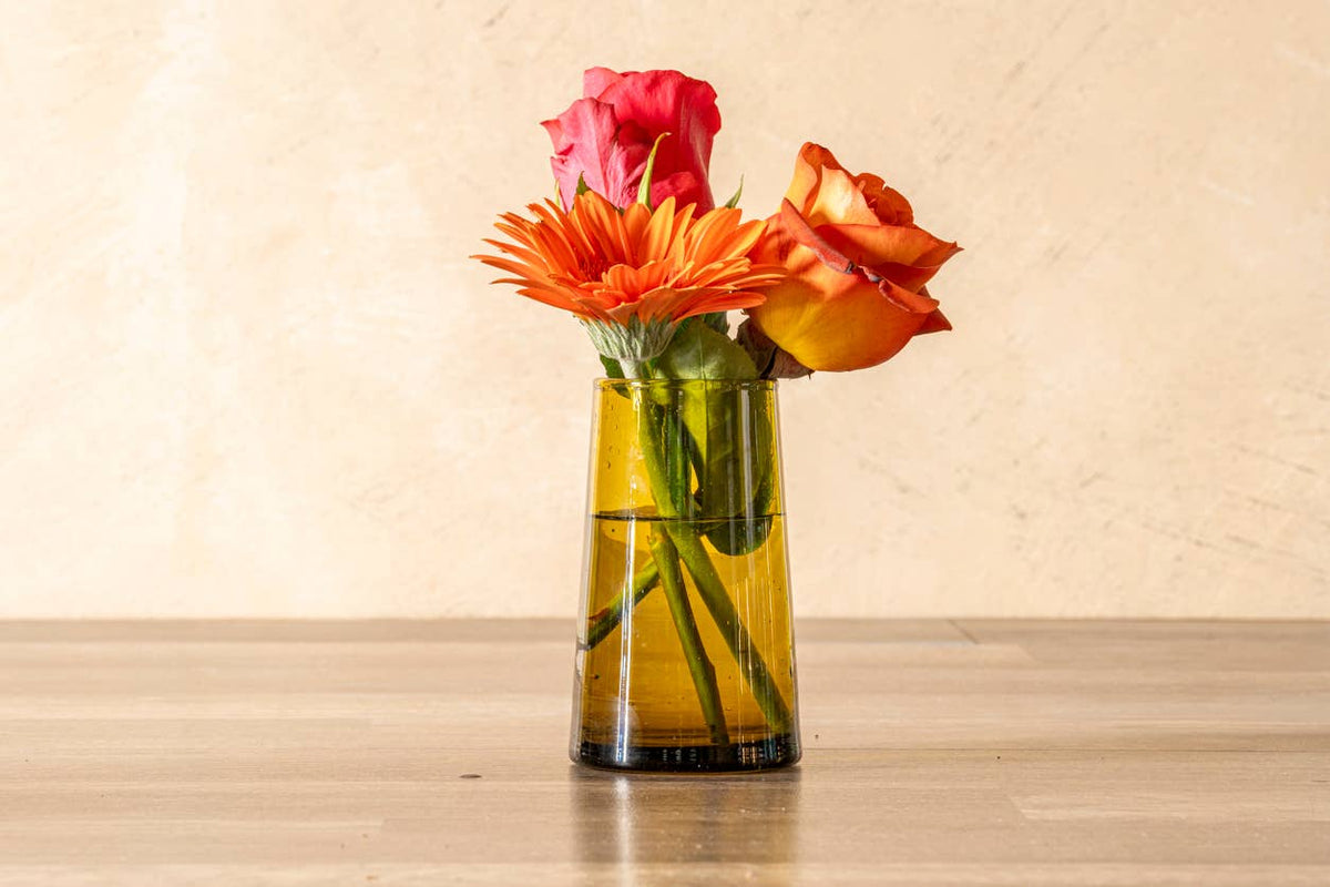 Verve Culture - Moroccan Cone Glassware Large - Amber: Amber