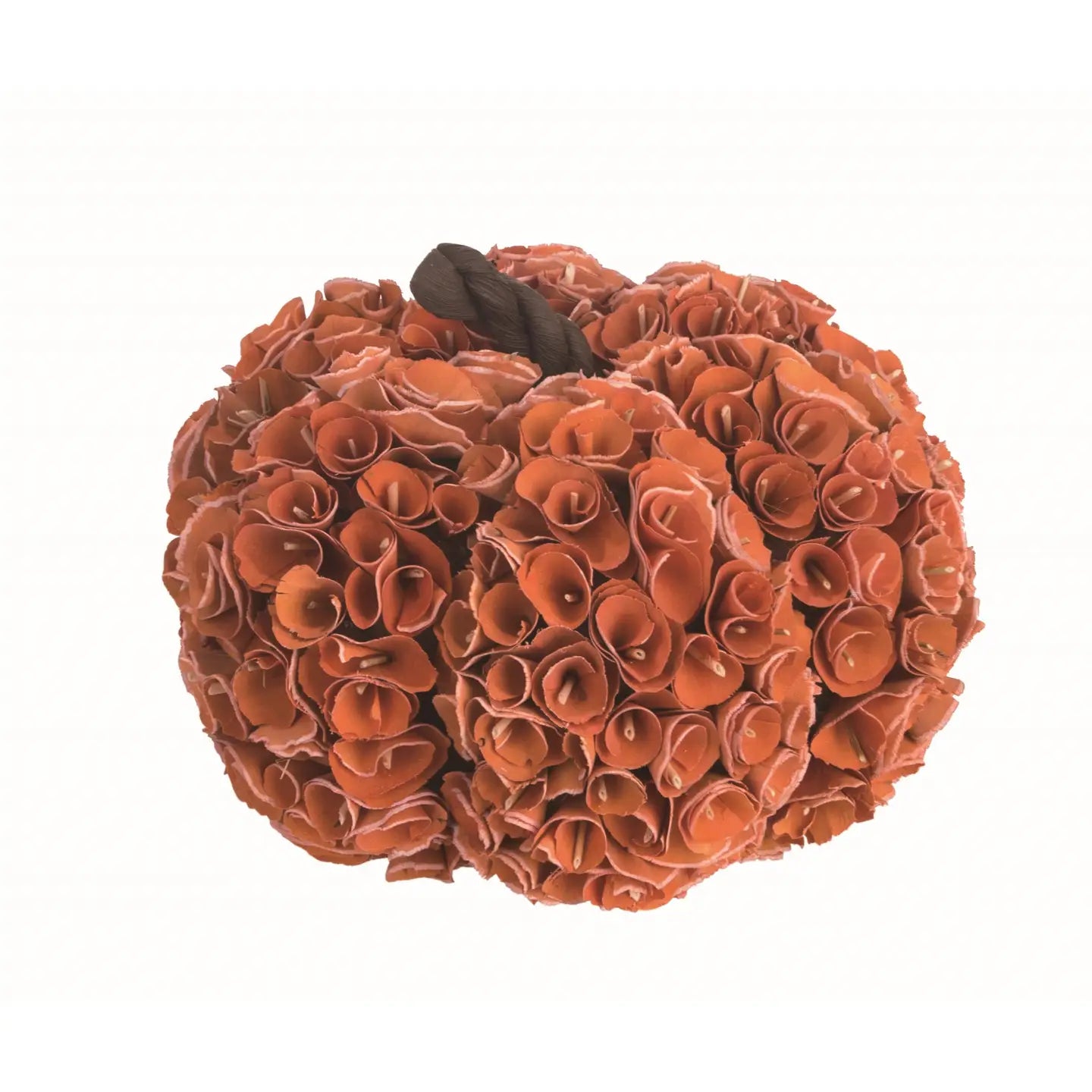 Harvest Rosette Pumpkin Wood