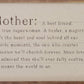 Family Definition MOTHER: 8x5