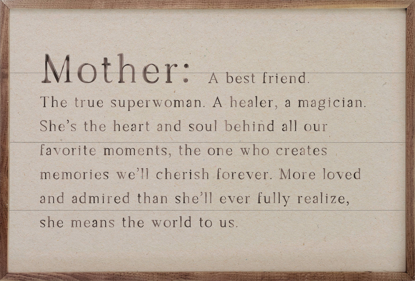 Family Definition MOTHER: 8x5