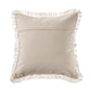 Coastal Striped Blue and Cream Throw Pillow: Navy/Blue/Ivory / Poly Filled