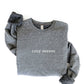 OAT COLLECTIVE - EMBROIDERED COZY SEASON Sweatshirt : VINTAGE WHITE LONG SLEEVE / S