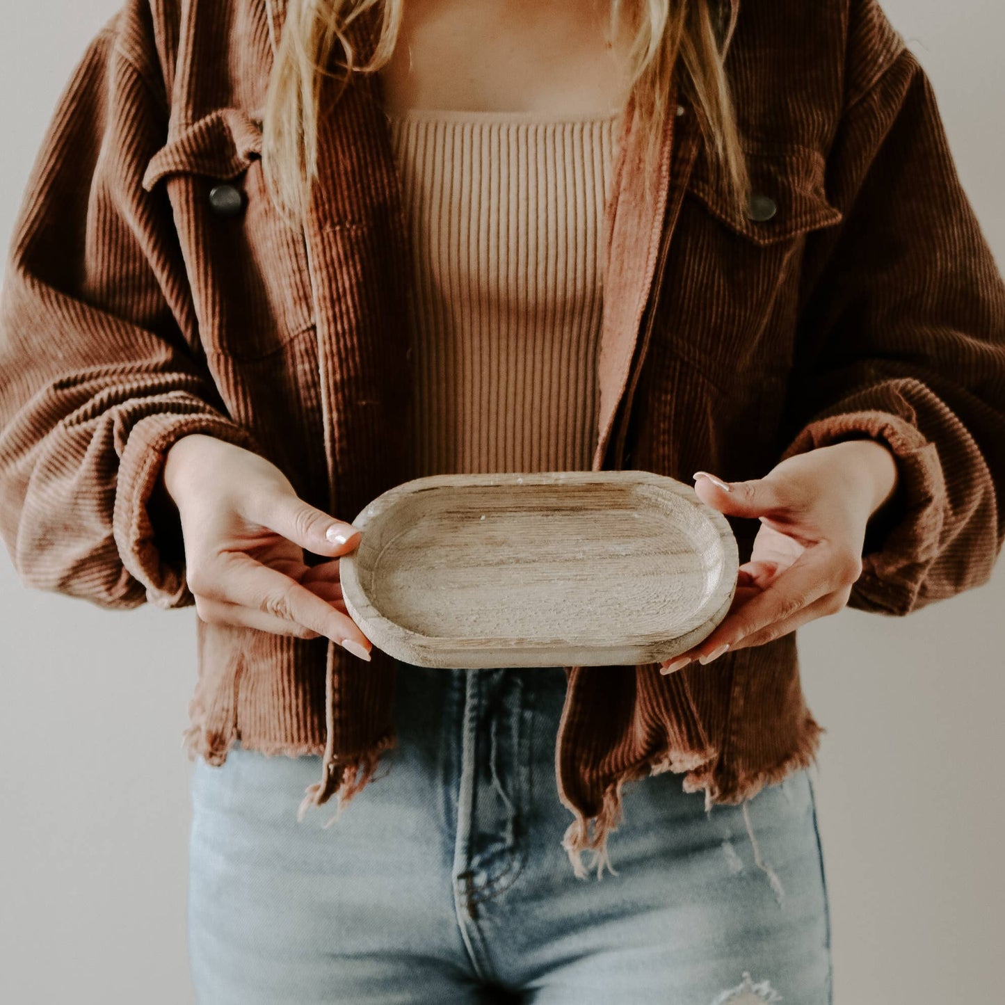 Small Rustic Wood Tray