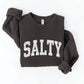 SALTY Graphic Sweatshirt: LIGHT BLUE