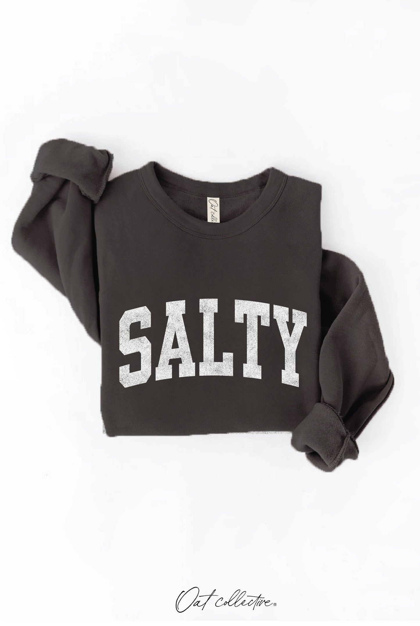 SALTY Graphic Sweatshirt: LIGHT BLUE