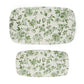 Sweet Water Decor - Green Delft Stacking Melamine Tray - Set of 2