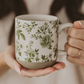 Mug: Green Delft Stoneware Coffee Mug