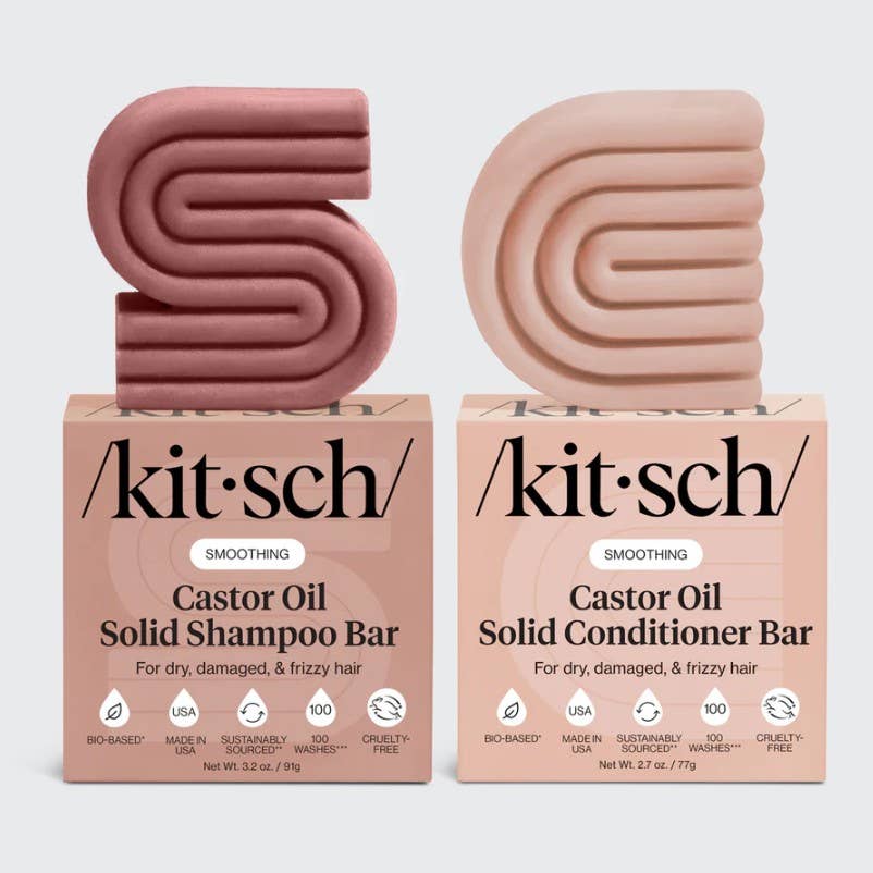 KITSCH - Castor Oil Nourishing Shampoo & Conditioner Bar Combo