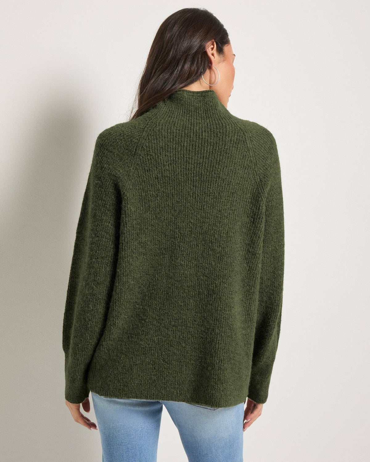 Seventy Eight and Sunny (SEAS) - Driftwood Sweater: Olive Marled / S