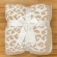 Fennco Styles - Leopard Pattern Ultra-Soft 50x60 Inch Throw Blanket: Beige