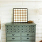 Buffalo Plaid | Burnt Orange: Dark Brown Frame / 24 inches x 24 inches