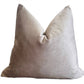 Rennah Collective - Pewter Velvet Pillow Cover: 22x22 Cover Only