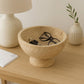 Sagebrook Home - Bowl - Brown Paulownia Wood with Pedestal Base, 8 in.