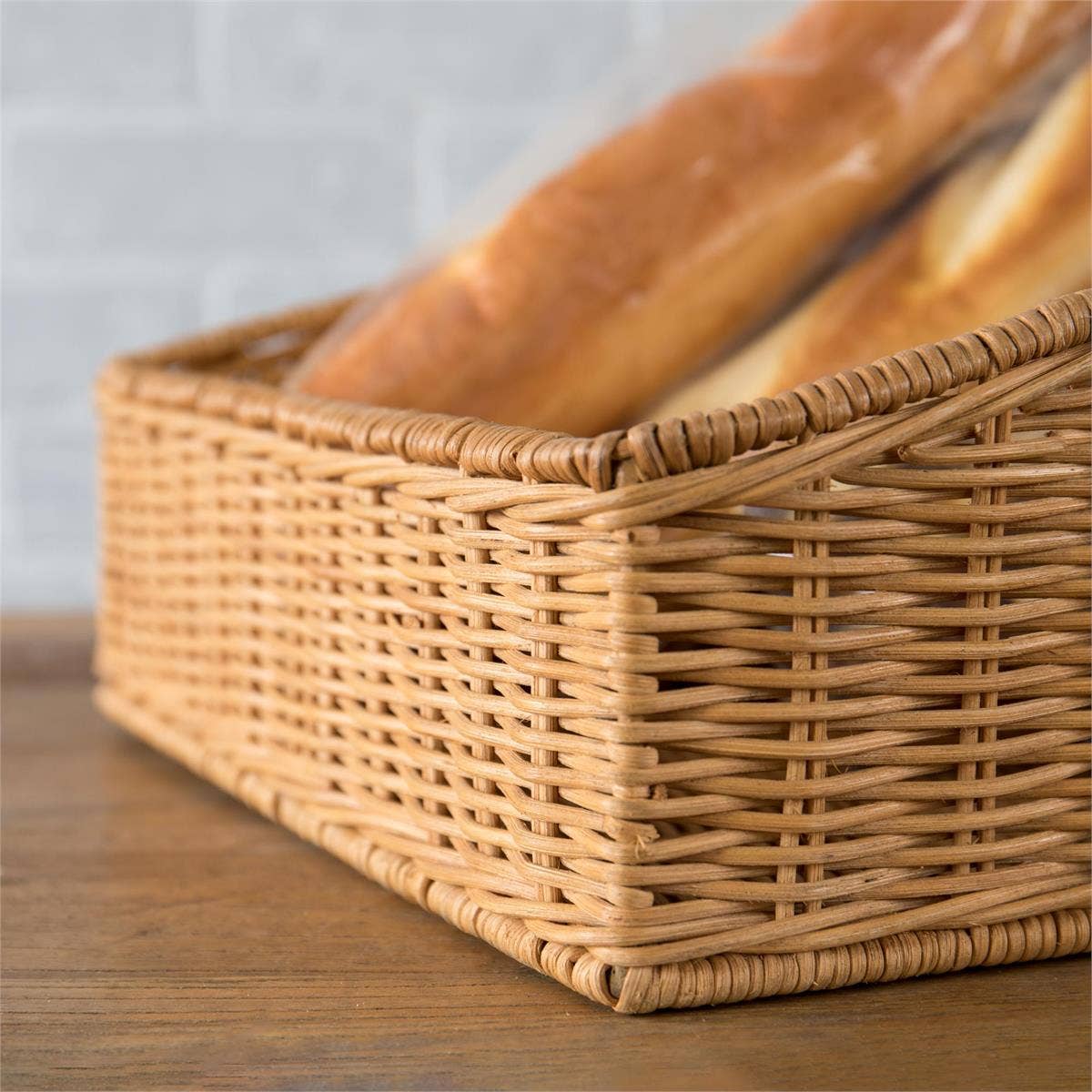 Willow Group - Rattan Display Basket w/Slanted Front