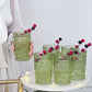 Kate Aspen - 13 oz. Vintage Textured Sage Green Drinking Glasses (6 pcs)