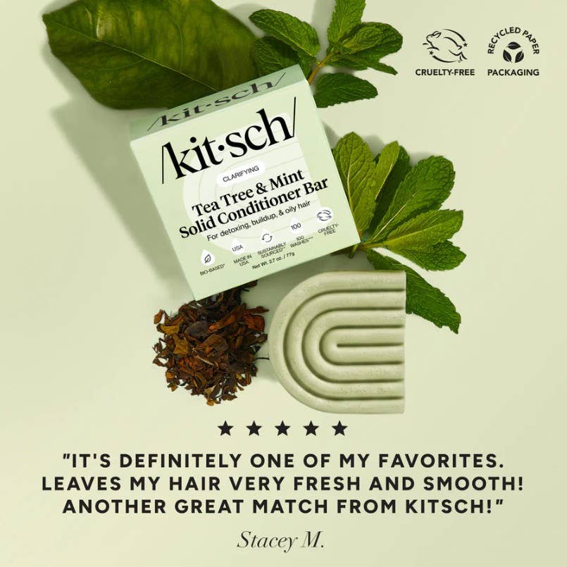 Tea Tree & Mint Clarifying Shampoo & Conditioner Bar Combo