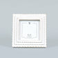 Wood Frame Photo Frame Scallop (4x4): WHITE