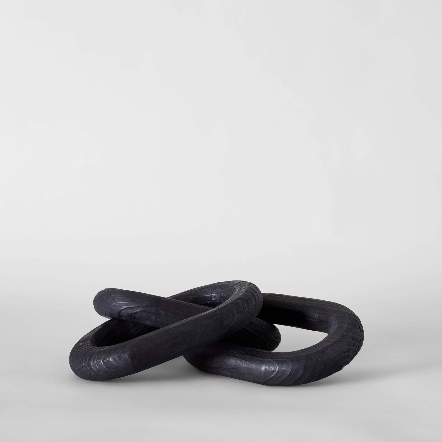 Charcoal Wood Chain, Large Link: 3-link