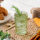 Kate Aspen - 13 oz. Vintage Textured Sage Green Drinking Glasses (6 pcs)