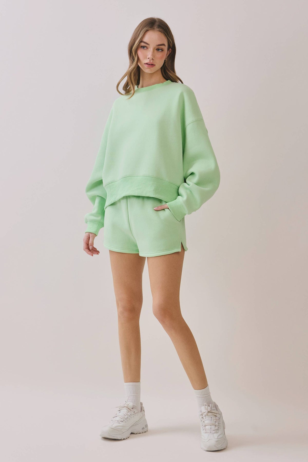 TCEC - CT7976-Dropped Shoulder Sweatshirt : HUNTER GREEN / S