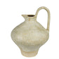 Umbria Pitcher with Tall Handle, Ceramic, WHITE SMALL