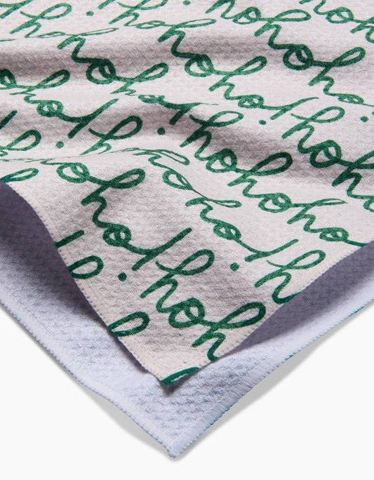 Geometry - Ho Ho Holiday Green Tea Towel