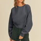 Honestee - Blank Short Cropped Long Sleeve Sweatshirt: MUSTARD / XL