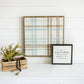 Autumn Shows Us | Wall Art: Soft White-Black Text / Dark Brown Frame / 24 inches x 24 inches