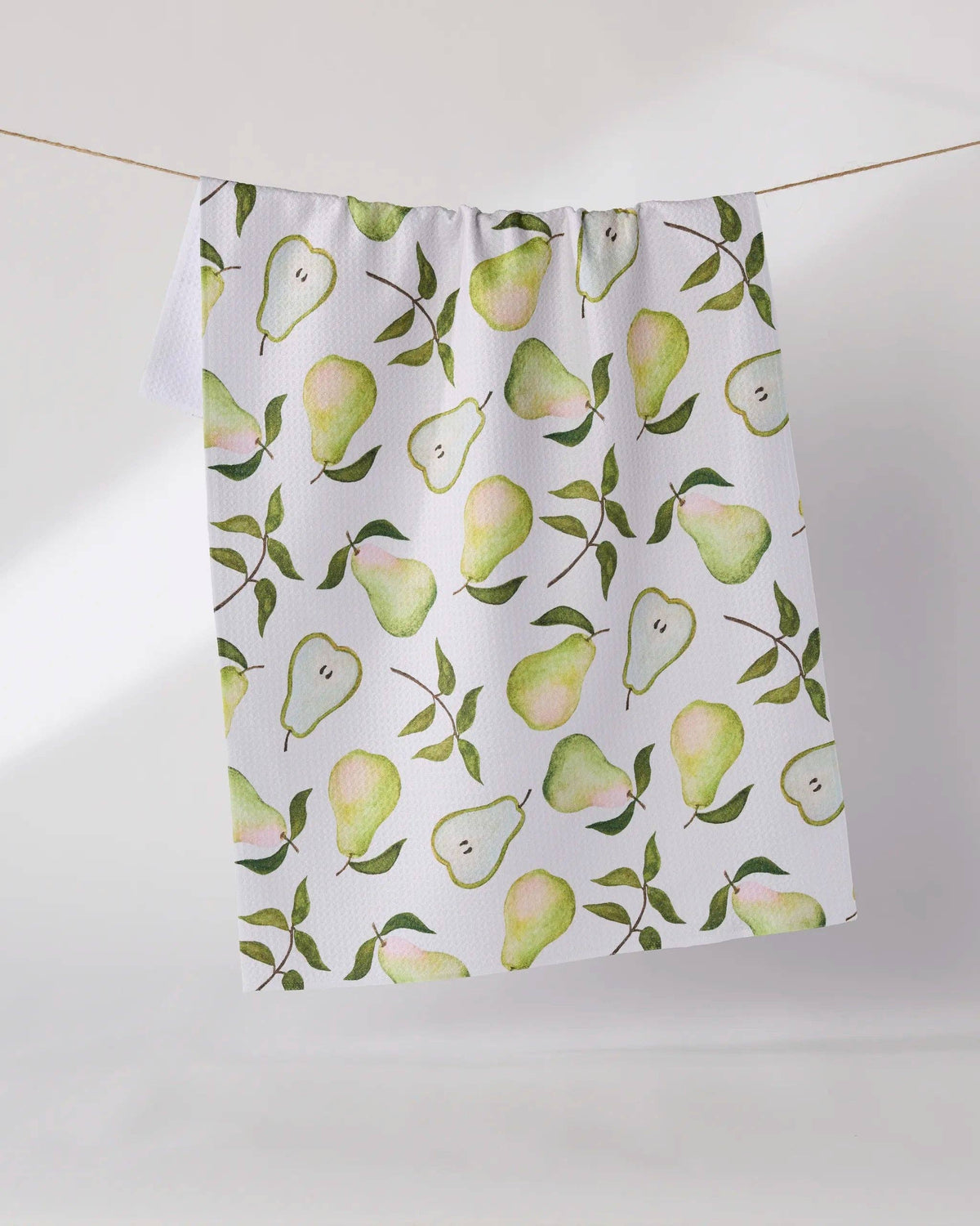 Geometry - Pearwood Tea Towel: Brown
